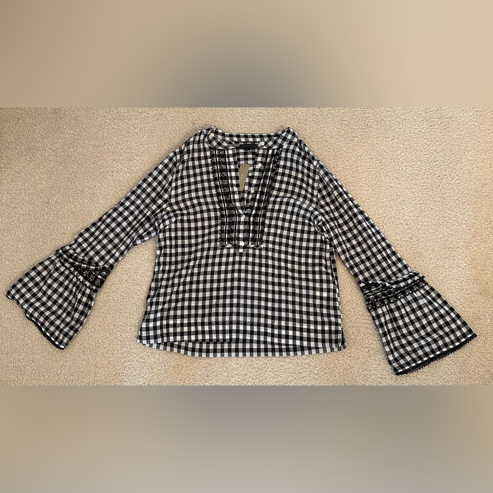 Jcrew Plaid Blouse NWT